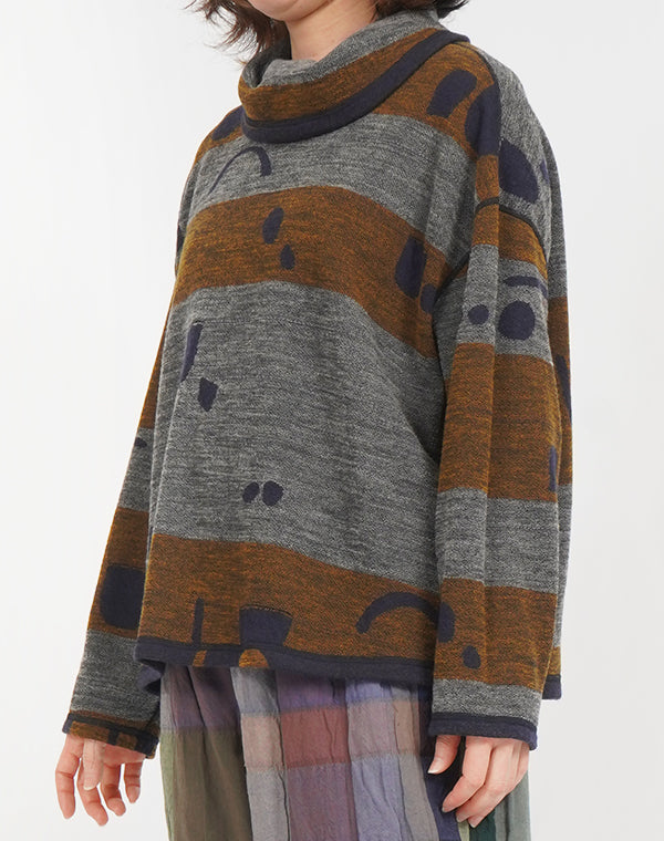 
                  
                    Load image into Gallery viewer, ポケットドット柄ジャージーリバーシブルプルオーバー / BEF07662WA
                  
                