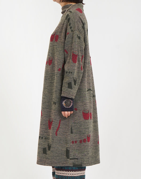 
                  
                    Load image into Gallery viewer, ポケットドット柄ジャージーリバーシブルワンピース / BEF07663WA
                  
                