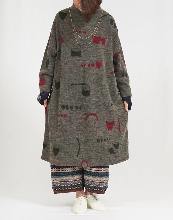 
                  
                    Load image into Gallery viewer, ポケットドット柄ジャージーリバーシブルワンピース / BEF07663WA
                  
                