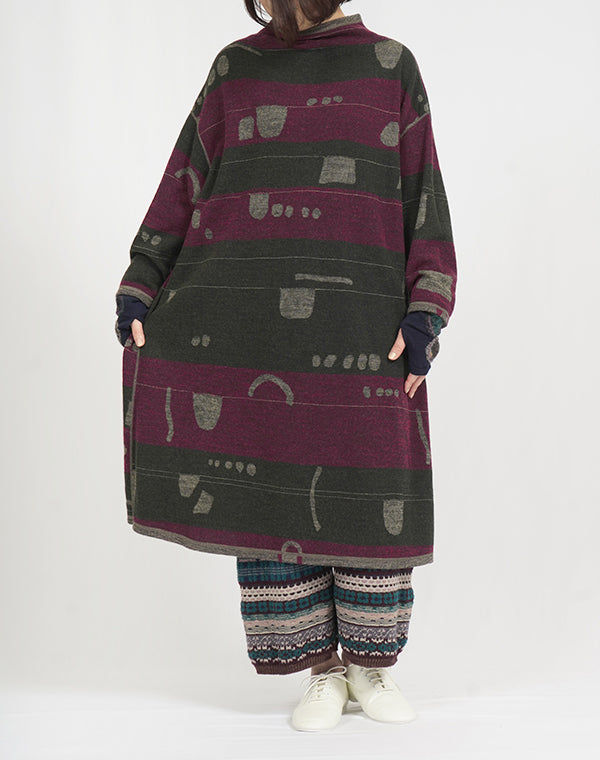 
                  
                    Load image into Gallery viewer, ポケットドット柄ジャージーリバーシブルワンピース / BEF07663WA
                  
                