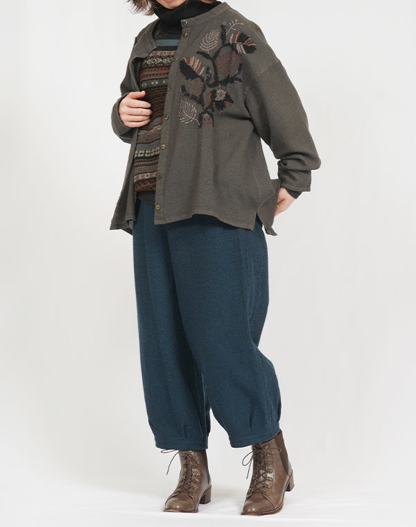 
                  
                    Load image into Gallery viewer, ウールコットンリバーシブルバルーンパンツ / BEF07656WA
                  
                