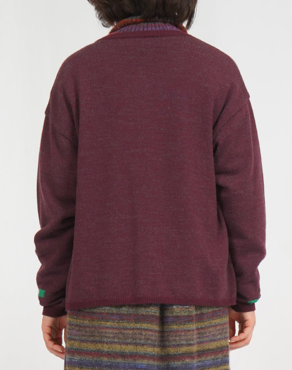 
                  
                    Load image into Gallery viewer, フラワープレート刺繍入りカーディガン / BEF07613WA
                  
                