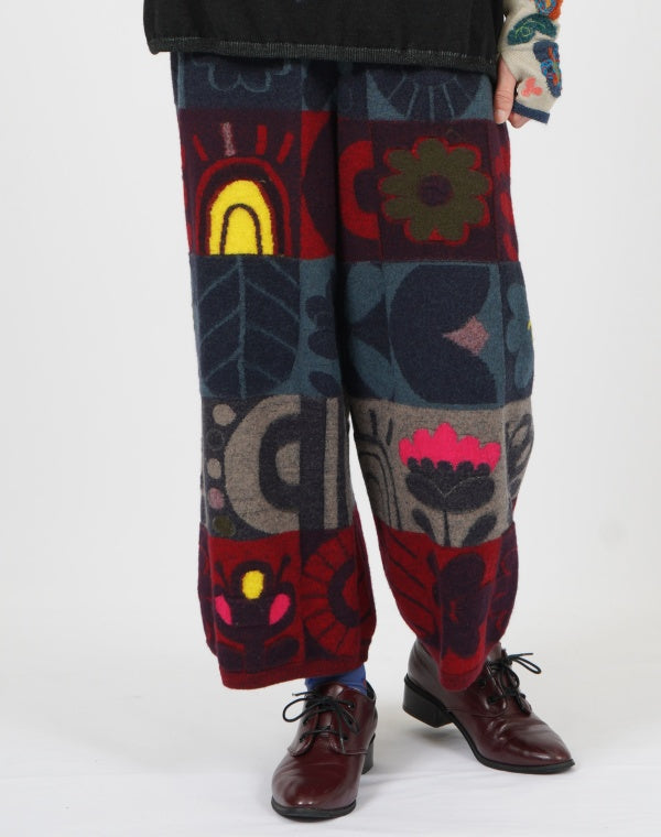 
                  
                    Load image into Gallery viewer, 強縮ノルディックニットパンツ / BEF01621WA
                  
                