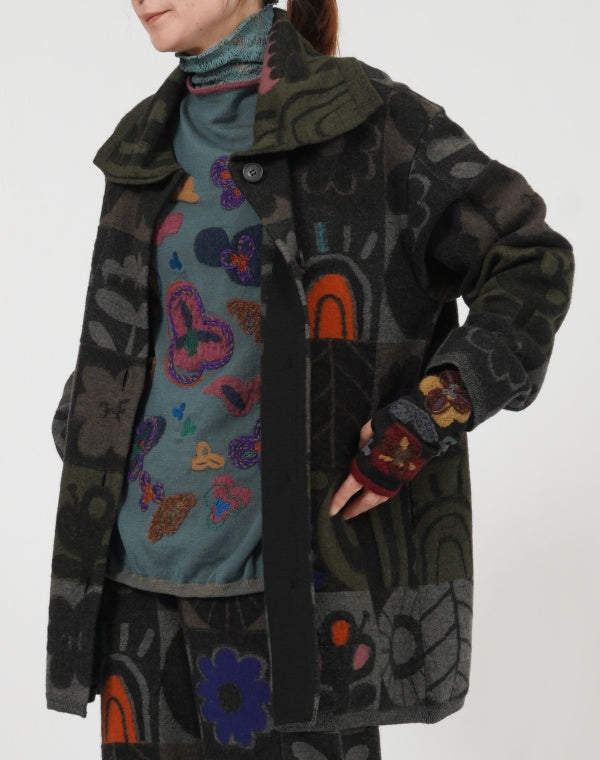 
                  
                    Load image into Gallery viewer, 強縮ノルディックニットコート / BEF01619WA
                  
                