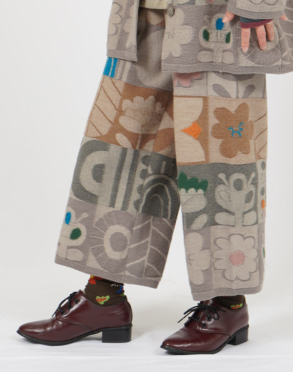 
                  
                    Load image into Gallery viewer, 強縮ノルディックニットパンツ / BEF01621WA
                  
                