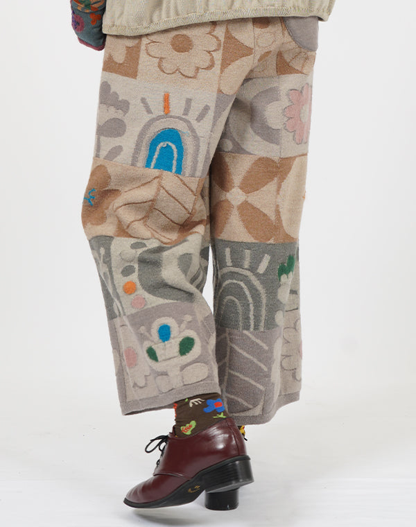 
                  
                    Load image into Gallery viewer, 強縮ノルディックニットパンツ / BEF01621WA
                  
                