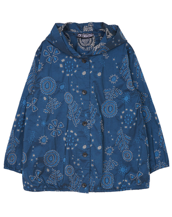 
                  
                    Load image into Gallery viewer, 刺し子柄ストレッチフーディーブルゾン / BEA01481WA
                  
                