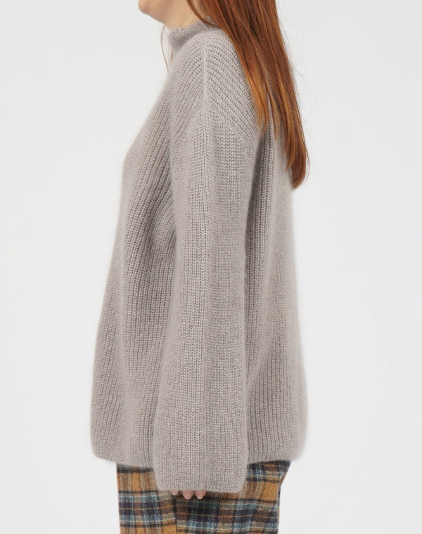 
                  
                    Load image into Gallery viewer, シルクモヘヤ畦プルオーバー / BEF01656WA
                  
                