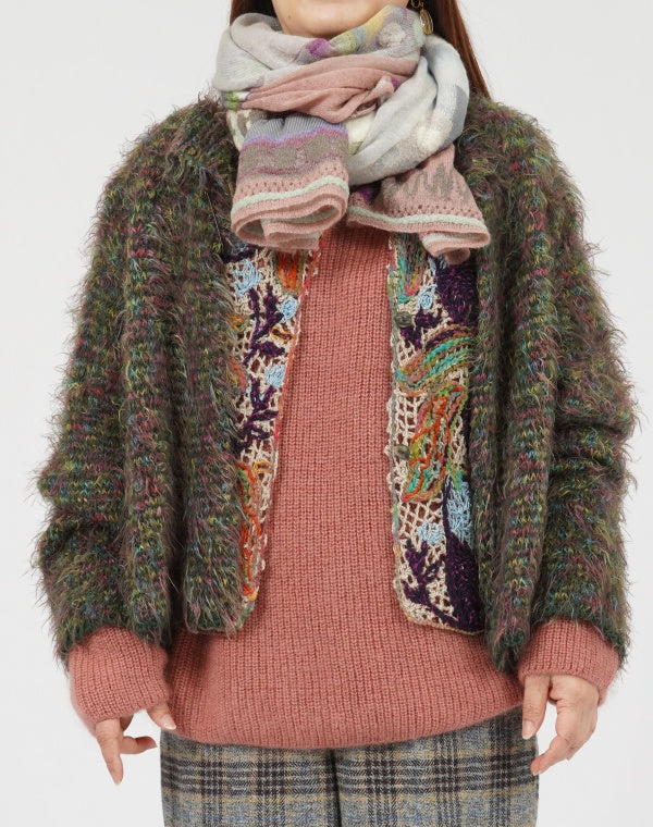 
                  
                    Load image into Gallery viewer, ぽこぽこ花シアーショール / BEF01625WA
                  
                