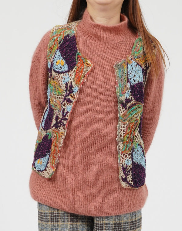 
                  
                    Load image into Gallery viewer, シルクモヘヤ畦プルオーバー / BEF01656WA
                  
                