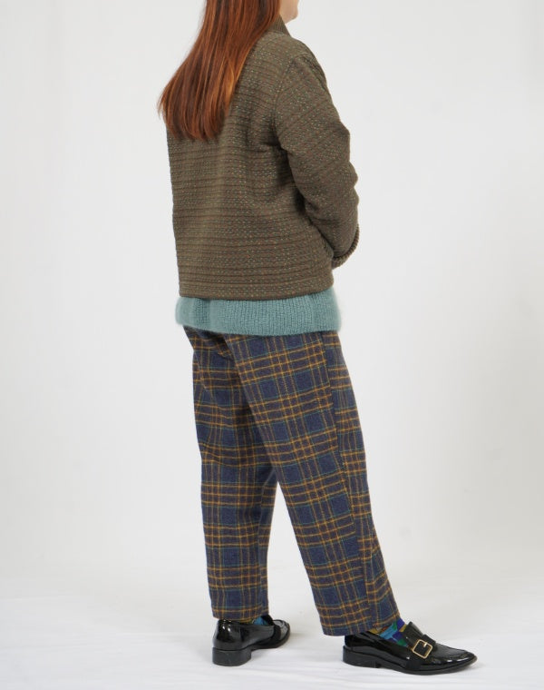 
                  
                    Load image into Gallery viewer, ドットチェックリバーシブルショートコート / BEF01661WA
                  
                