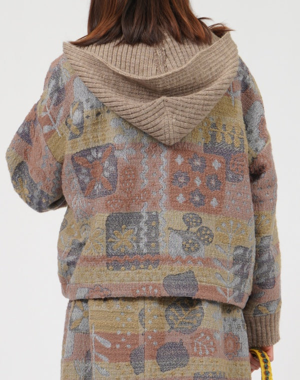 
                  
                    Load image into Gallery viewer, ボタニカルロービングフーディーコート / BEF01673WA
                  
                