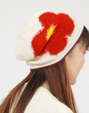 大胆な花ニット帽 / BEF01637WA – satoseni online store /サトウ