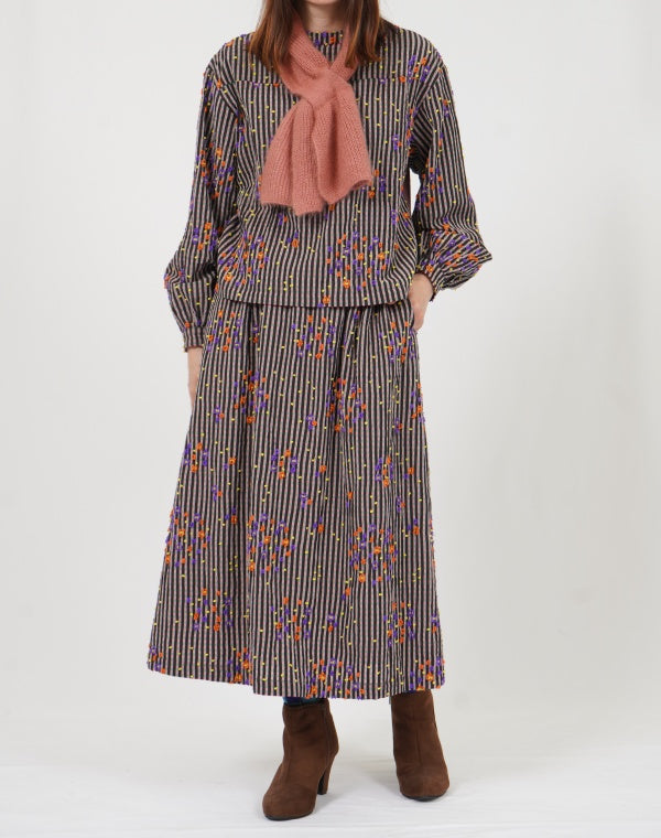 
                  
                    Load image into Gallery viewer, 寄せ植えチェックブラウス / BEF01668WA
                  
                