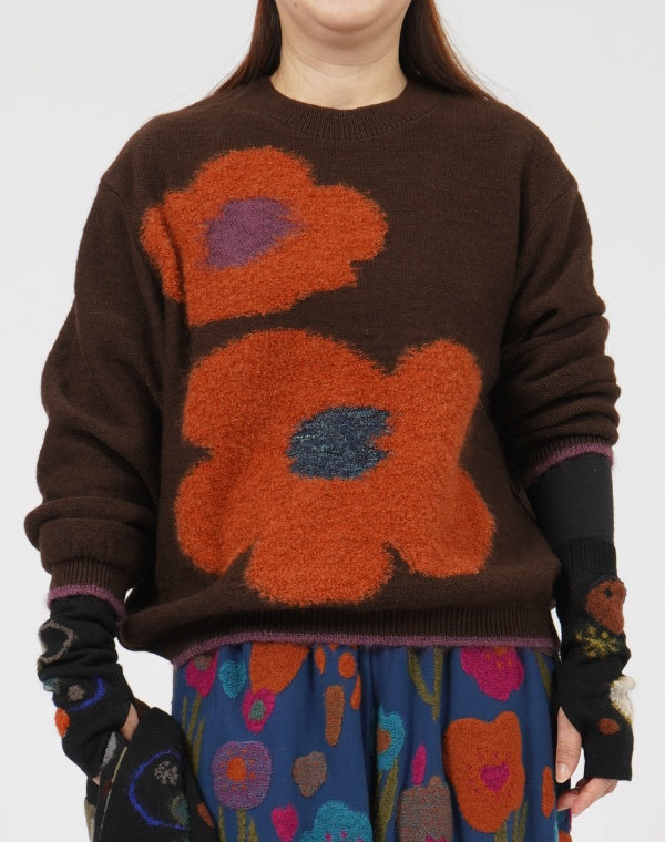 
                  
                    Load image into Gallery viewer, 大胆な花プルオーバー / BEF01634WA
                  
                