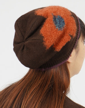 大胆な花ニット帽 / BEF01637WA – satoseni online store /サトウ