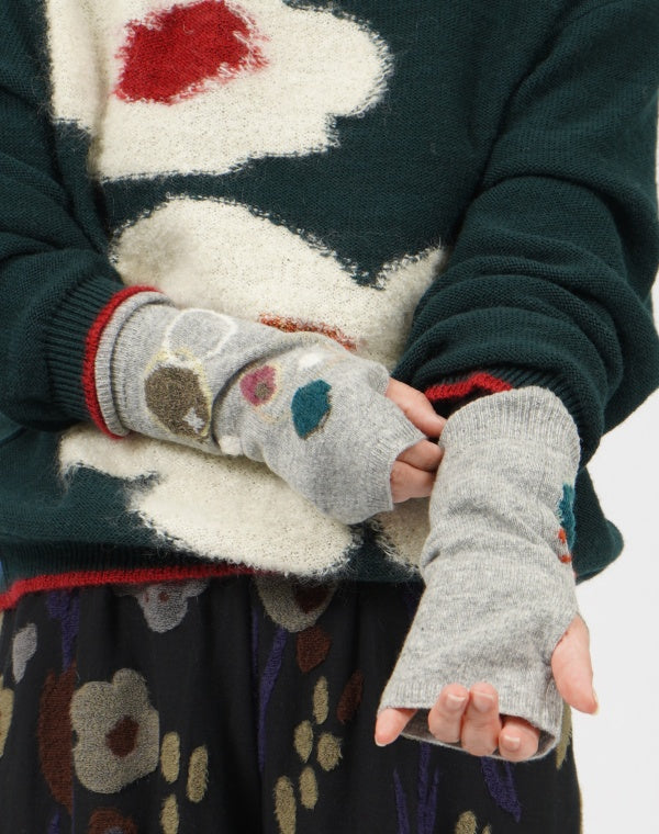 
                  
                    Load image into Gallery viewer, わっかインターシャアームウォーマー / BEF01633WA
                  
                