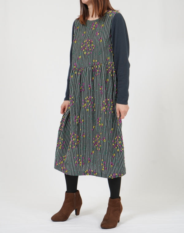 
                  
                    Load image into Gallery viewer, 寄せ植えチェックワンピース / BEF01669WA
                  
                