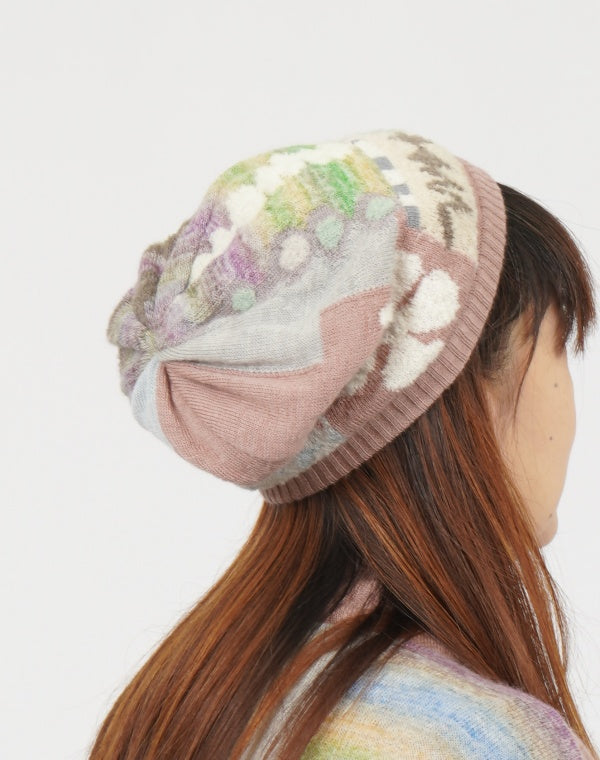 
                  
                    Load image into Gallery viewer, ぽこぽこ花リバーシブルニット帽 / BEF01626WA
                  
                