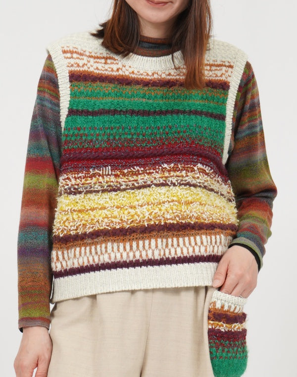 
                  
                    Load image into Gallery viewer, ファンシーグラデショートベスト / BEF01639WA
                  
                