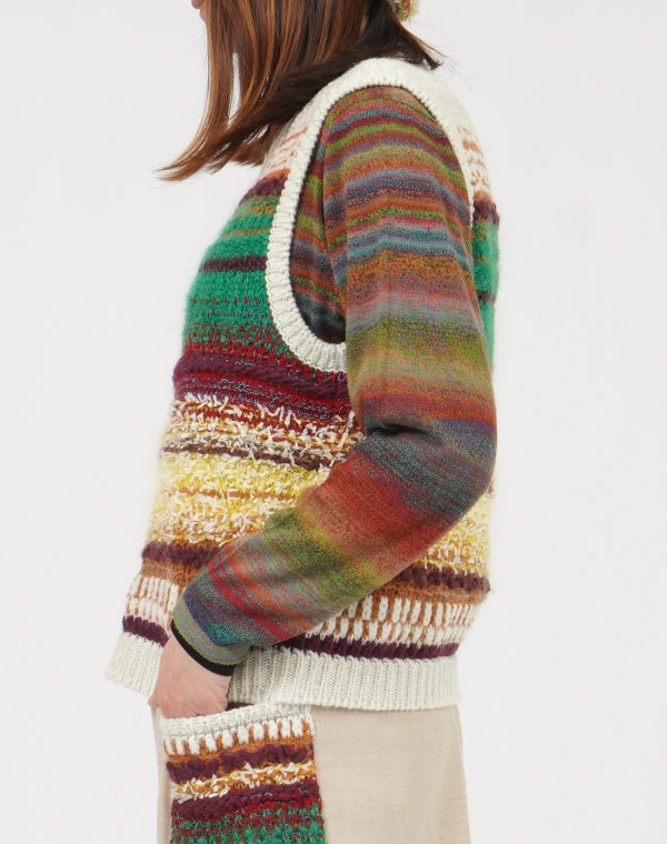 
                  
                    Load image into Gallery viewer, ファンシーグラデショートベスト / BEF01639WA
                  
                