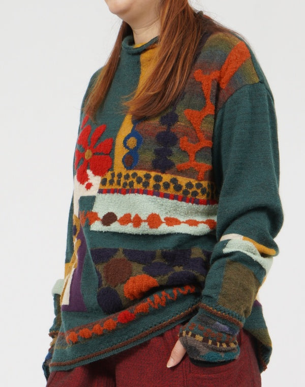 
                  
                    Load image into Gallery viewer, ぽこぽこ花プルオーバー / BEF01622WA
                  
                