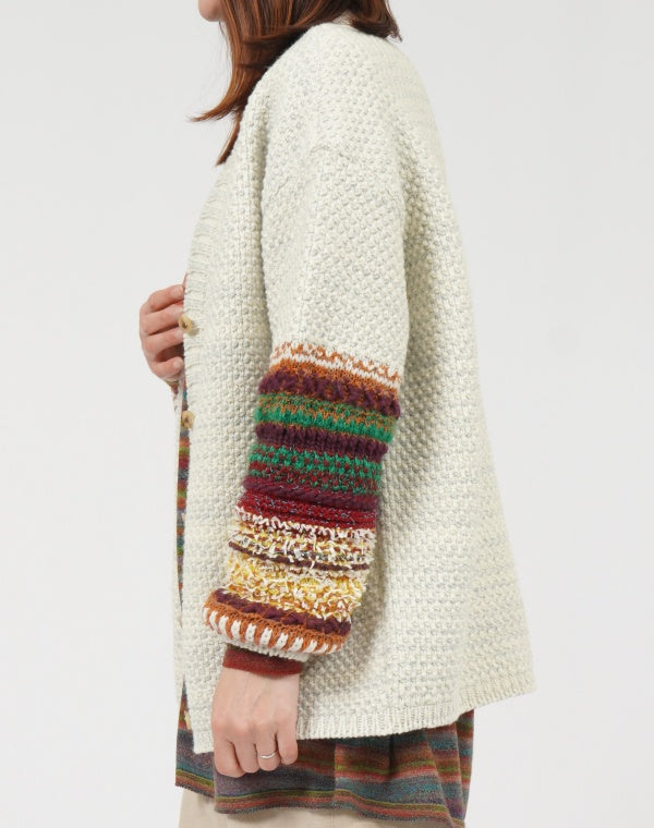 
                  
                    Load image into Gallery viewer, グラデスリーブVカーディガン / BEF01641WA
                  
                