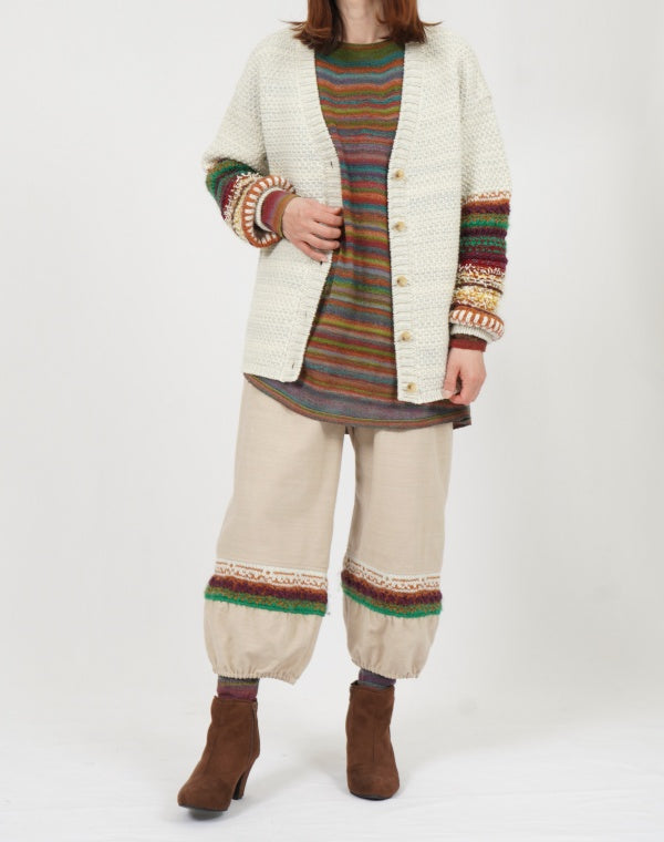 
                  
                    Load image into Gallery viewer, グラデスリーブVカーディガン / BEF01641WA
                  
                