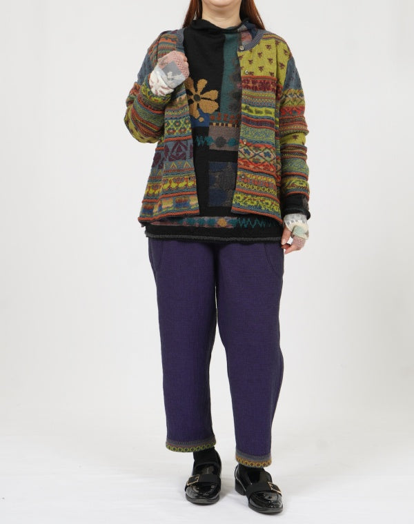 
                  
                    Load image into Gallery viewer, アンティークジャカードフレアカーディガン / BEF01604WA
                  
                