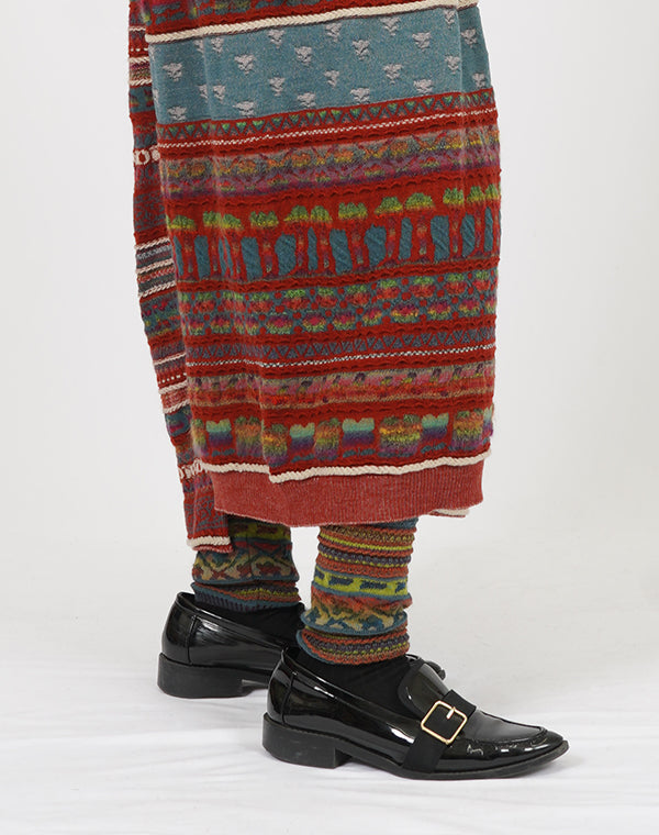 
                  
                    Load image into Gallery viewer, アンティークジャカード切替スカート / BEF01606WA
                  
                