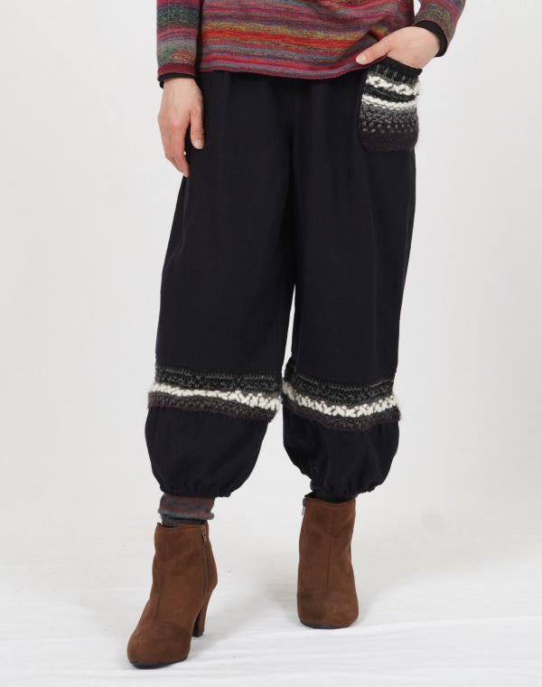 
                  
                    Load image into Gallery viewer, ニット切替バルーンパンツ / BEF01678WA
                  
                