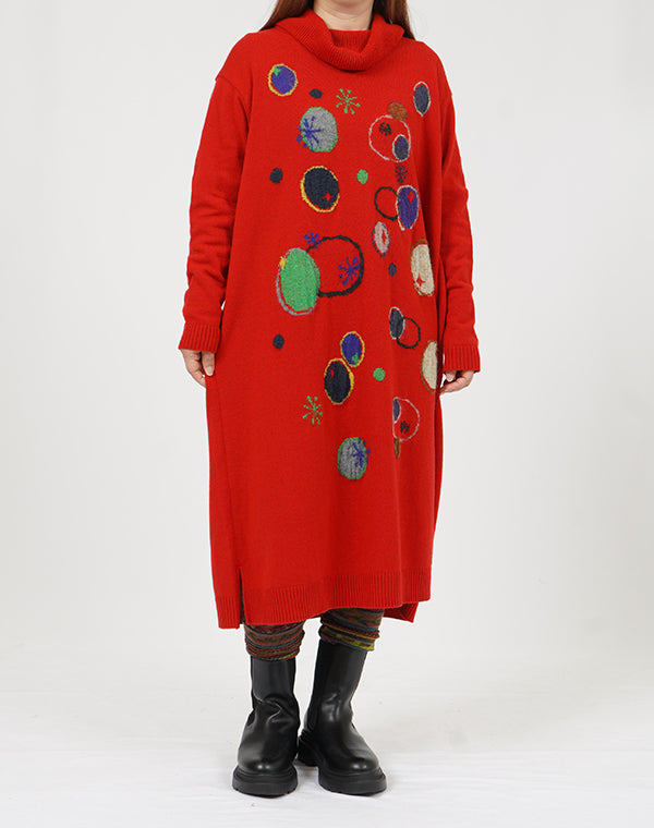 
                  
                    Load image into Gallery viewer, わっかインターシャワンピース / BEF01629WA
                  
                