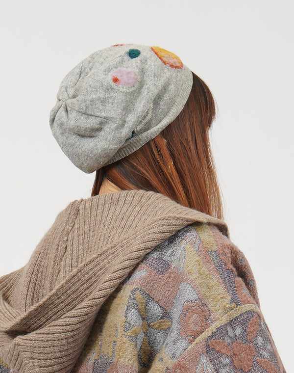 
                  
                    Load image into Gallery viewer, わっかインターシャニット帽 / BEF01632WA
                  
                