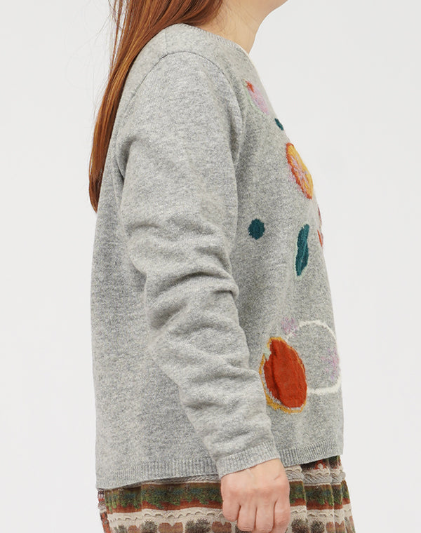 
                  
                    Load image into Gallery viewer, わっかインターシャプルオーバー / BEF01628WA
                  
                