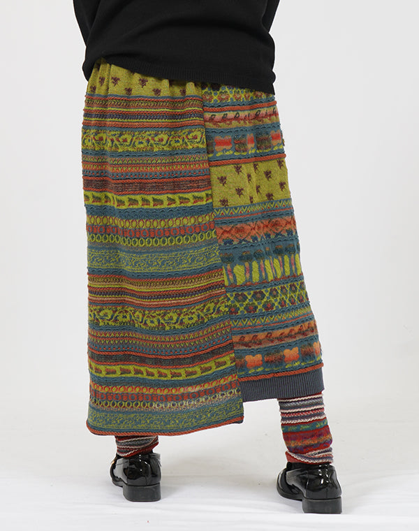 
                  
                    Load image into Gallery viewer, アンティークジャカード切替スカート / BEF01606WA
                  
                