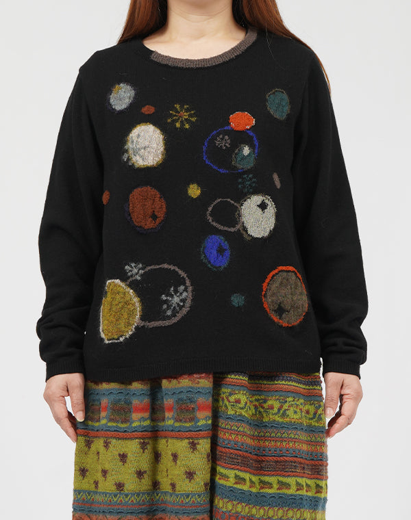 
                  
                    Load image into Gallery viewer, わっかインターシャプルオーバー / BEF01628WA
                  
                