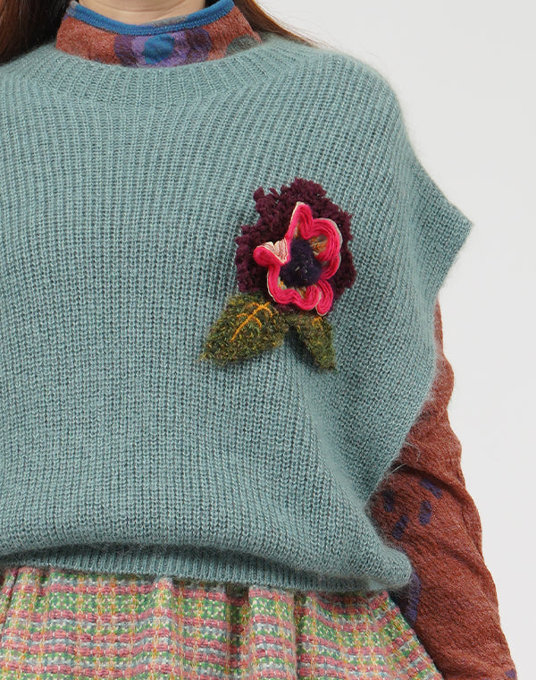 
                  
                    Load image into Gallery viewer, ふちどり花コサージュ / BEF01651WA
                  
                