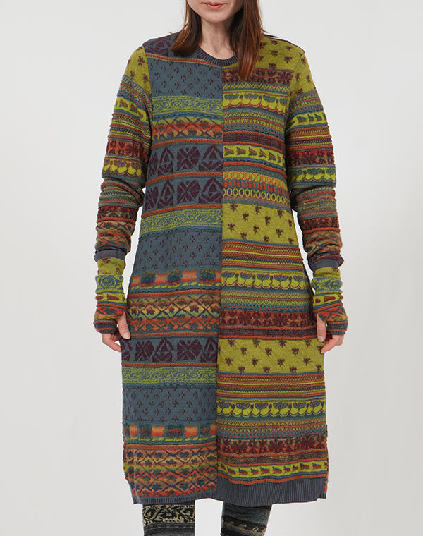 
                  
                    Load image into Gallery viewer, アンティークジャカード切替ワンピース / BEF01603WA
                  
                