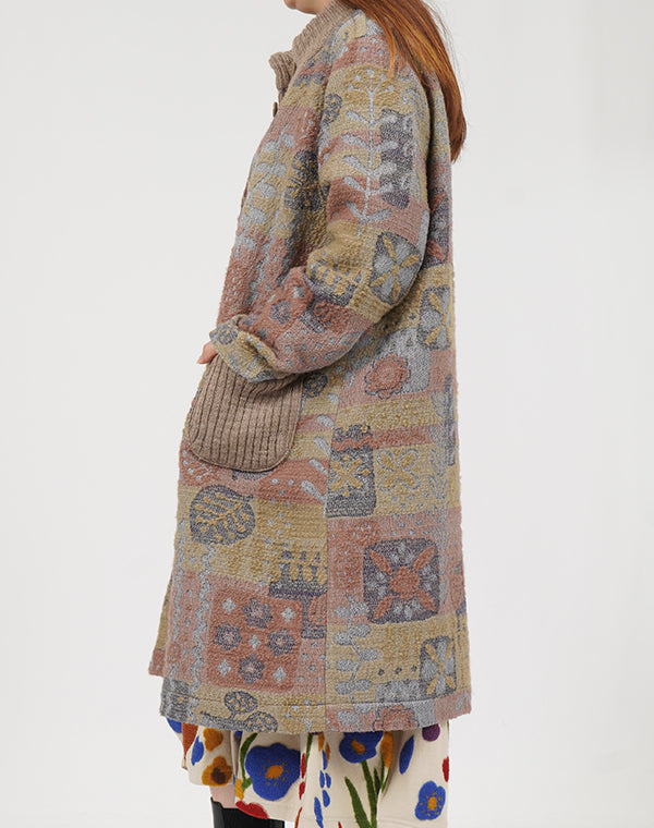 
                  
                    Load image into Gallery viewer, ボタニカルロービングロングコート / BEF01674WA
                  
                