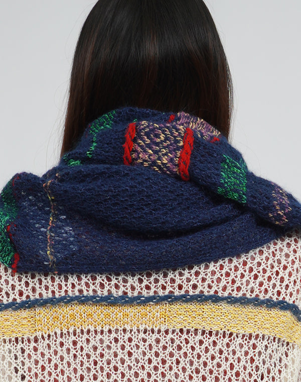 
                  
                    Load image into Gallery viewer, モヘヤメッシュジャカードショール / BEA01447WA
                  
                