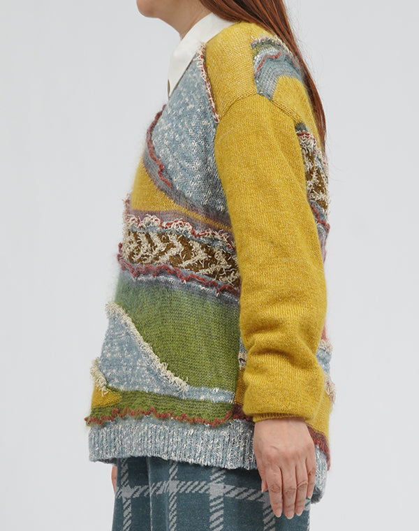 
                  
                    Load image into Gallery viewer, ファンシーボーダープルオーバー / BEA01441WA
                  
                