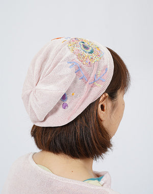 バルーンフラワー刺繍ニット帽 / BFH01015WA – satoseni online store