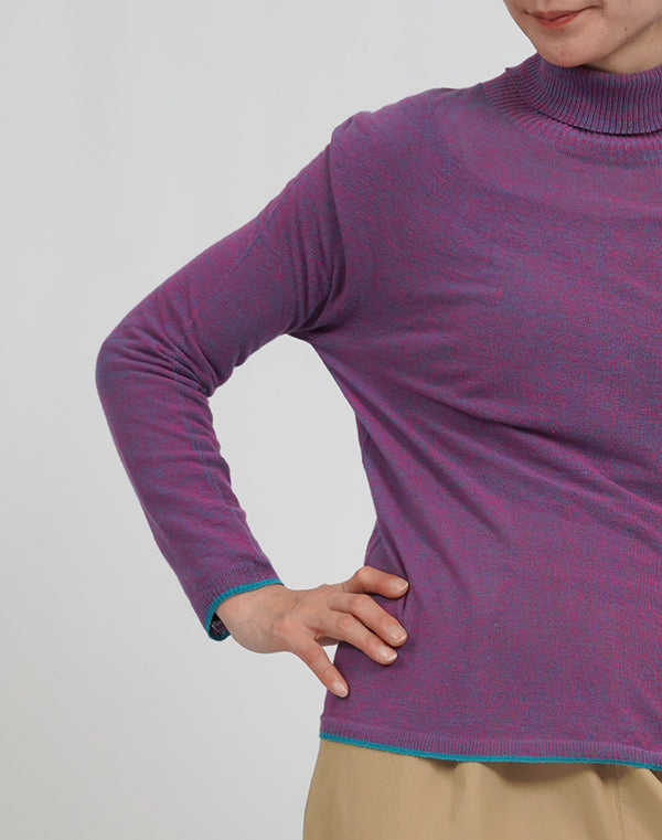 
                  
                    Load image into Gallery viewer, シームレスコットンハイネックプルオーバー / BEA01460WA
                  
                