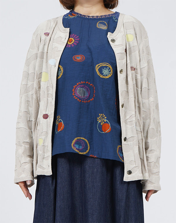 プラント柄カーディガン / BFH01020WA – satoseni online store