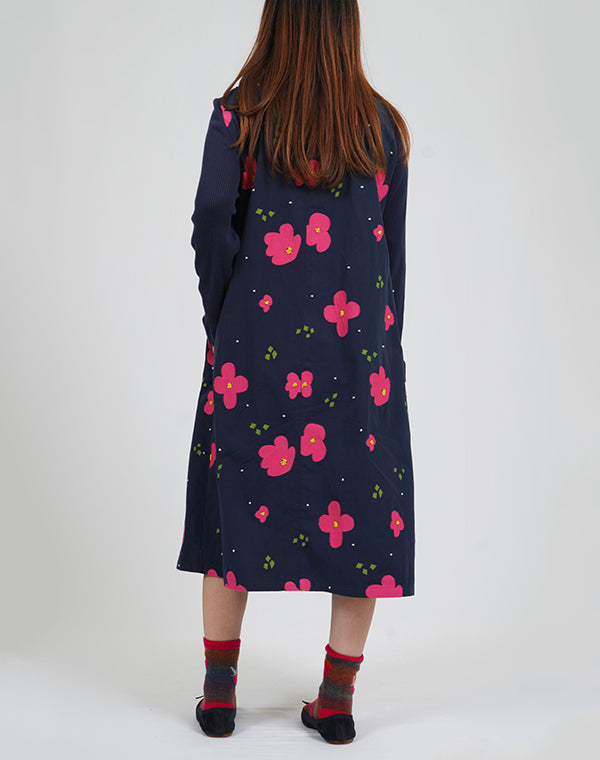 
                  
                    Load image into Gallery viewer, ペーパーフラワーニット袖ワンピース / BEA01490WA
                  
                