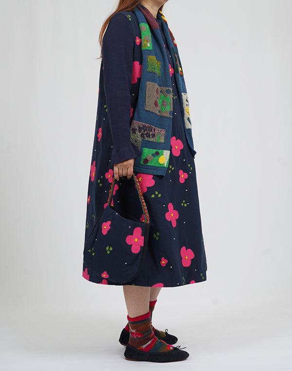 
                  
                    Load image into Gallery viewer, ペーパーフラワーニット袖ワンピース / BEA01490WA
                  
                