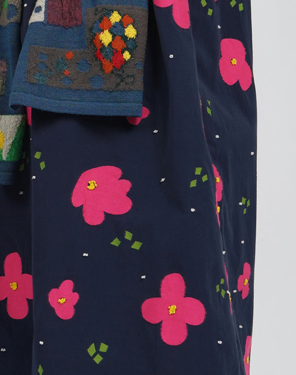 
                  
                    Load image into Gallery viewer, ペーパーフラワーニット袖ワンピース / BEA01490WA
                  
                