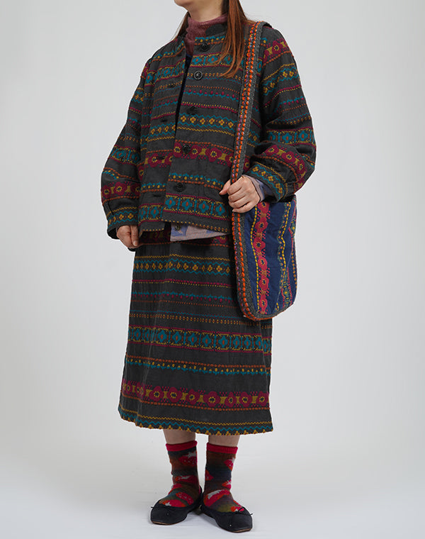 
                  
                    Load image into Gallery viewer, フラワーラインショートコート / BEA01466WA
                  
                