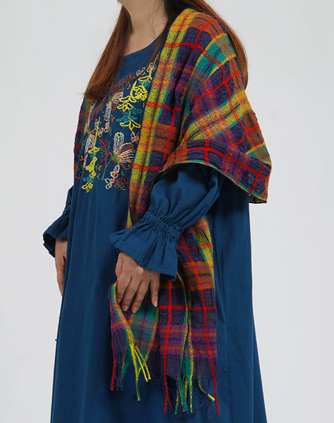 カラフルチェックショール / BEA01474WA – satoseni online store