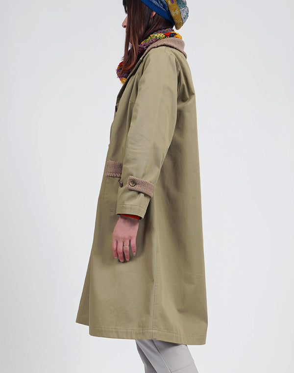 
                  
                    Load image into Gallery viewer, チノクロスニットアクセントコート / BEA01508WA
                  
                